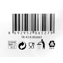 Lav Set 6 Vasos Alto 480 cc Colección Lal Medidas 6x8x14.6 cm (8 Cajas)