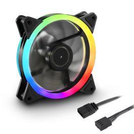 Sharkoon Shark Blades PWM Ventilador 12cm para Carcasa PC, Iluminación RGB Personalizable, 1400 RPM, Funcionamiento Suave y Silencioso Precio: 14.69000016. SKU: S5612021