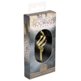 The Noble Collection Llavero Hogwarts Legacy de Metal Dorado 13cm Wizarding World Portkey Games