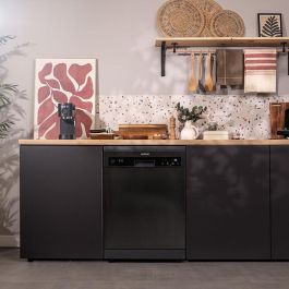 Cecotec Lavavajillas Bolero Aguazero 6200 Dark 14 cubiertos 6 programas D gris oscuro