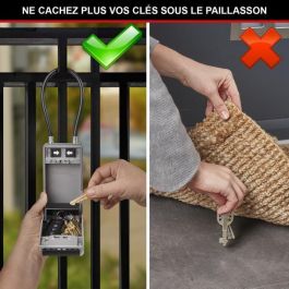 Master Lock MAS3520190945327 Caja de llaves exterior con asa, Nuevo diseño, Gran Capacidad, Alta Seguridad, 19,6x7,6x5,6 cm