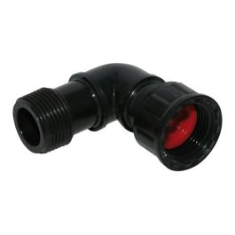 Aqua Control Codo Colector Rosca Loca 1" para Ensamblaje Rápido Electrovalvulas en Grupo Polietileno Anti UV Precio: 3.78999951. SKU: S7907483