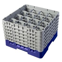 CAMBRO - 16S1114-186 - Cesta de lavado 16 comp. 6 alturas - 10,9 cm Ø máx. - alt. máx. 29,9 cm - 50 x 50 x 34,9 cm - Azul marino Precio: 113.69000038. SKU: B1JP7RCBAV
