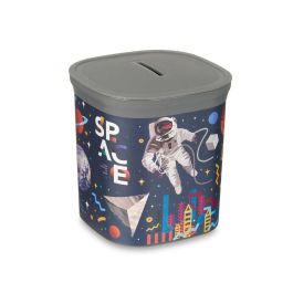 Pincello Hucha de Plástico Cuadrada Astronauta, 9x10x9 cm (48 Unidades) Pincello Hucha de Plástico Cuadrada Astronauta, 9x10x9 cm (48 Unidades)