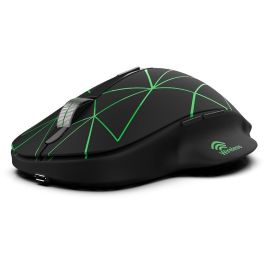 INCA IWM-551 Ratón Inalámbrico 1600 DPI, con Batería Recargable USB-C, Color Negro