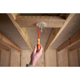 STANLEY FATMAX XTHT0-62692 Juego de 5 Destornilladores para Electricista - Aislados Slim 1000V, Phillips y Tester