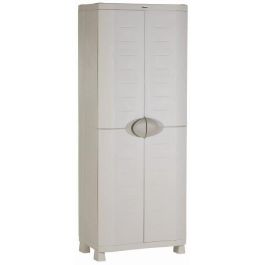 Mueble alto de almacenaje en resina beige - PLASTIKEN - Space SAVER - 2 puertas y 4 estantes Precio: 199.49999993. SKU: B187G7R3ZS