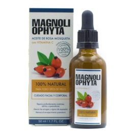 Magnoliophyta Aceite de Rosa Mosqueta con Vitamina C - Hidratante Facial Antiestrías y Antioxidante para Todo Tipo de Pieles 30 ml