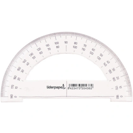 Liderpapel Semicirculo Transportador de Angulos 14 cm Plastico Transparente 0-180 grados Precio: 11.49999972. SKU: B1G9LSEWPP