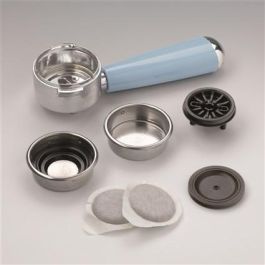 Ariete Cafetera Espresso Vintage 1389/15 Azul 900W para 2 Cafés Molido o Pastilla