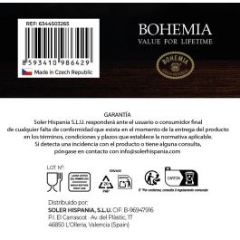 Bohemia Set 6 Copas Gran Vino Clara 650 cc
