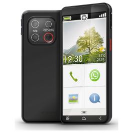 Emporia SMART.7 Lite Smartphone 5.45" 6GB RAM 128GB Triple Cámara 13MP Android 15 Negro