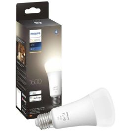 Philips Hue White, LED conectado LED E27 100W, 1600 Lumen, Bluetooth Compatible, funciona con Alexa, Google, HomeKit Philips Hue White, LED conectado LED E27 100W, 1600 Lumen, Bluetooth Compatible, funciona con Alexa, Google, HomeKit