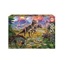 Educa Puzzle 500 piezas Encuentro de Dinosaurios