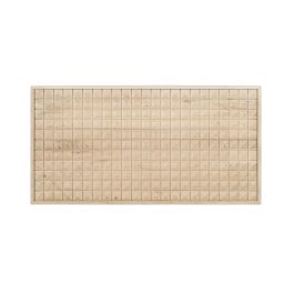 GINER Y COLOMER Cabecero de Madera de Mango con Diseño Geométrico en Relieve 165 cm Precio: 556.5879. SKU: B14THCHTY3