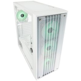 LC-Power Midi Tower LC-810W-ON PC Blanco para Juego ATX EATX micro ATX Mini-ITX Metal Plástico Vidrio Templado