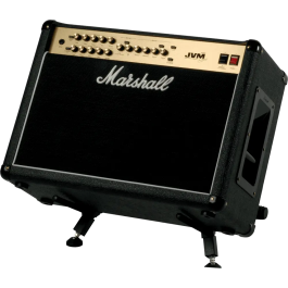 QUIKLOK Soporte Amplificador/Monitor Doble Nivel Ajustable Formato "X" Negro