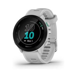 Garmin Forerunner 55 Reloj Deportivo GPS con Monitor de Frecuencia Cardíaca, Color Blanco Precio: 185.79000055. SKU: S8103496