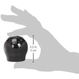 MOMO MOMPONEROBLK00SL Pomo palanca de cambios Nero Rev.System de piel y aluminio, universal, deportivo, original