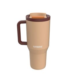Taza Termo con Tapa Kambukka 11-08001 Naranja Bronce Acero Inoxidable 950 ml