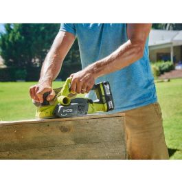 Ryobi R18PL-0 Akku-Hobel - Cepilladora Eléctrica a Batería, Profundidad de Corte 1.6 mm, Ancho 8.2 cm, 11000 RPM