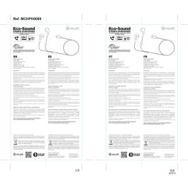 muvit for change auriculares estéreo E58 Tipo C blancos