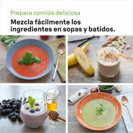 Braun MultiQuick 5 MQ 50001 M Batidora de inmersión 1000W, 21 Velocidades, Acero Inoxidable, Vaso, Sin BPA Gris/Blanco