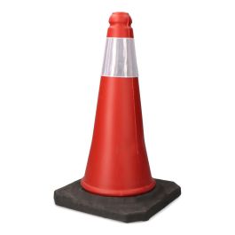 Normaluz Cono señalización 500mm, polietileno rojo con reflectante, base caucho negra, 50 cm, UNE EN 13422 Precio: 11.49999972. SKU: B1HRGZNHKW