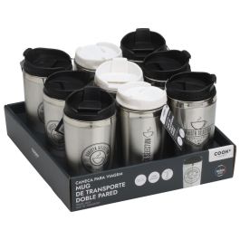 Cook Concept Mug Térmico Hermético 350 Ml - Acero Inoxidable, Doble Pared, Base Antideslizante