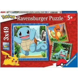 Ravensburger Puzzle 3x49 Piezas Pokemon para Niños a Partir de 5 Años