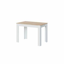 Loungitude AUC8423490267173 Mesa de comedor LILIAN L109 x P67cm - Diseño Blanco y Madera
