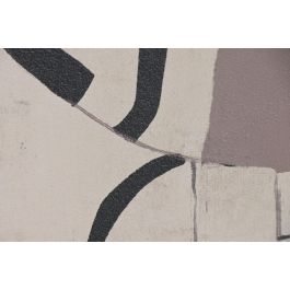 DKD Home Decor Cuadro Abstracto Blanco Gris 4 x 140 x 100 cm 2 Unidades