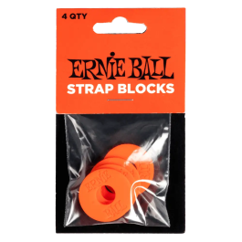 Ernie Ball Strap Blocks 4 Pcs - Rojo