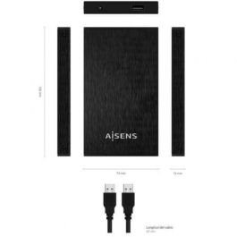 AISENS - CAJA EXTERNA 2,5" ASE-2523B 9.5MM SATA A USB 3.0/USB3.1 GEN1, NEGRA