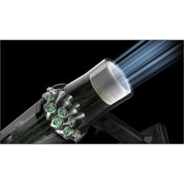 Dyson V11 Fluffy Aspiradora Escoba sin Cable, 2 en 1, Níquel/Rojo, Secar, 60 min Autonomía, 185 AW Potencia Succión