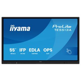 Iiyama TE5513A-B1AG Pantalla Interactiva 55" UHD IPS Android 14 8/128GB con Wifi 6 y Sonido 2x 20W Subwoofer, 450cd/m2, Antiglare