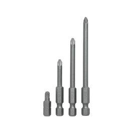 Mota Herramientas Juego 10 puntas pozidriv PZ2 2x25mm 1/4" acero BPZ225