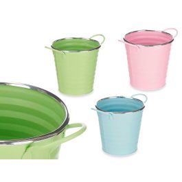 Cubo mediano con asas zig zag filo plata - Ibergarden 19x13x13 cm, colores surtidos (24 Unidades) Precio: 39.79000058. SKU: B197SXHR5Y