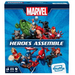 SHUFFLE Juego de Mesa Vengadores Marvel Edición Shuffle para 2-4 Jugadores, Edad +8 años