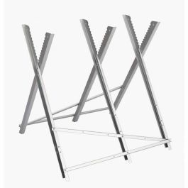 ELEM GARDEN TECHNIC Caballete para troncos, Ancho 80cm, Altura Regulable 80-90cm, 3 Posiciones de Inclinación (50-70°), Carga Máxima 150kg