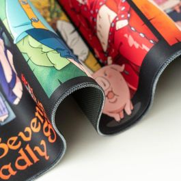 ERIK Alfombrilla Gaming Seven Deadly Sins 80x35cm, Impermeable, Base Antideslizante y Bordes Reforzados