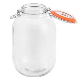 Tarro Hermético de Vidrio con Cierre Clip 4200 ml - La Mediterranea (4 Unidades) Tarro Hermético de Vidrio con Cierre Clip 4200 ml - La Mediterranea (4 Unidades)