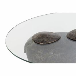 Mesita Auxiliar DKD Home Decor Transparente Cobre 80 x 50 x 37 cm
