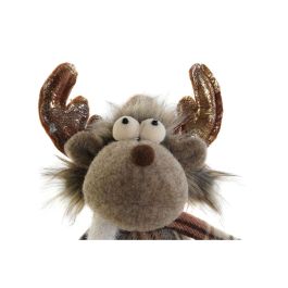 Figura DKD Home Decor Marron 12 x 35 x 14 cm (2 Unidades) Figura DKD Home Decor Marron 12 x 35 x 14 cm (2 Unidades)