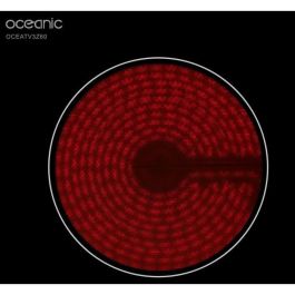 Oceanic Vitrocerámica 5200W 3 Zonas Negro 60 cm con Temporizador y Controles Sensibles