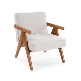 Sillon Con Reposabrazos Liam Blanco Versa 70X77CM Sillon Con Reposabrazos Liam Blanco Versa 70X77CM
