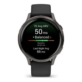 Garmin Venu 4 41mm Reloj Inteligente con Correa de Silicona Negra