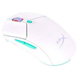 HyperX Pulsefire Haste 2 Core Ratón Gaming Inalámbrico 12000 PPP, Switches TTC Gold, 8R2E7AA, Blanco/Verde/Púrpura