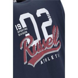 Camiseta de Manga Corta Hombre Russell Athletic A30101-OB 155 Azul oscuro (S)