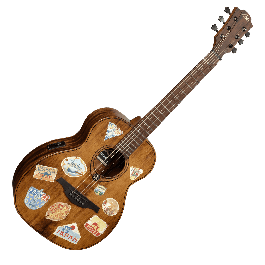 LAG Guitarra Acústica Escapade Globe Trotter Electro Lag Travel Natural Satinado